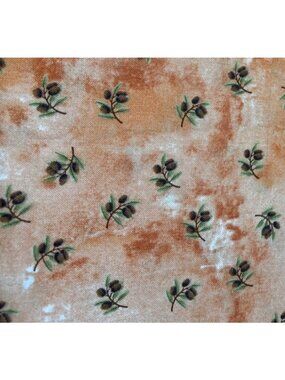 Debbie Mumm Cotton Fabric 1/2 yard x 42" Autumn Floral Orange Green Quilting